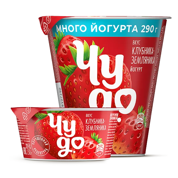 Йогурт густой клубника-земляника Йогурт густой клубника-земляника