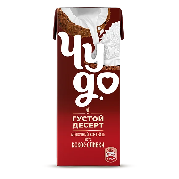 Молочный коктейль кокос-сливки Молочный коктейль кокос-сливки