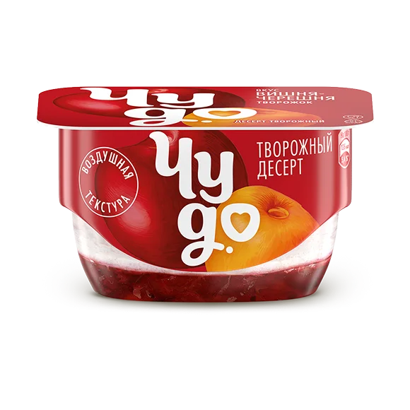 Творожный десерт вишня-черешня Творожный десерт вишня-черешня